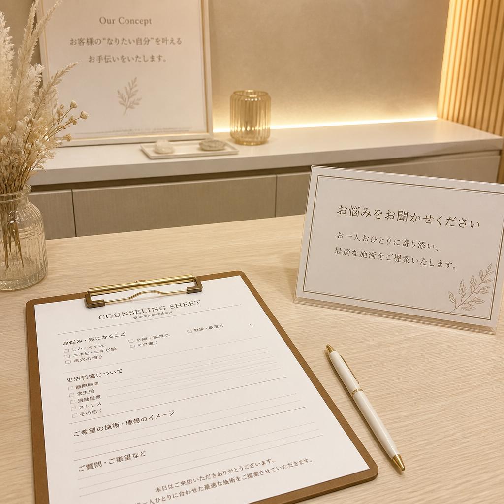 充実したカウンセリングを実施