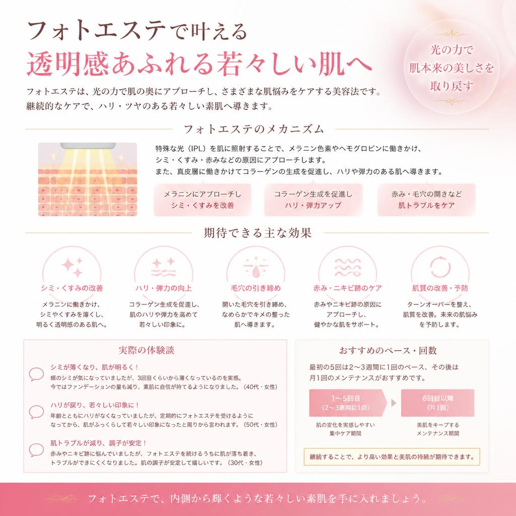 フォトエステの効果
