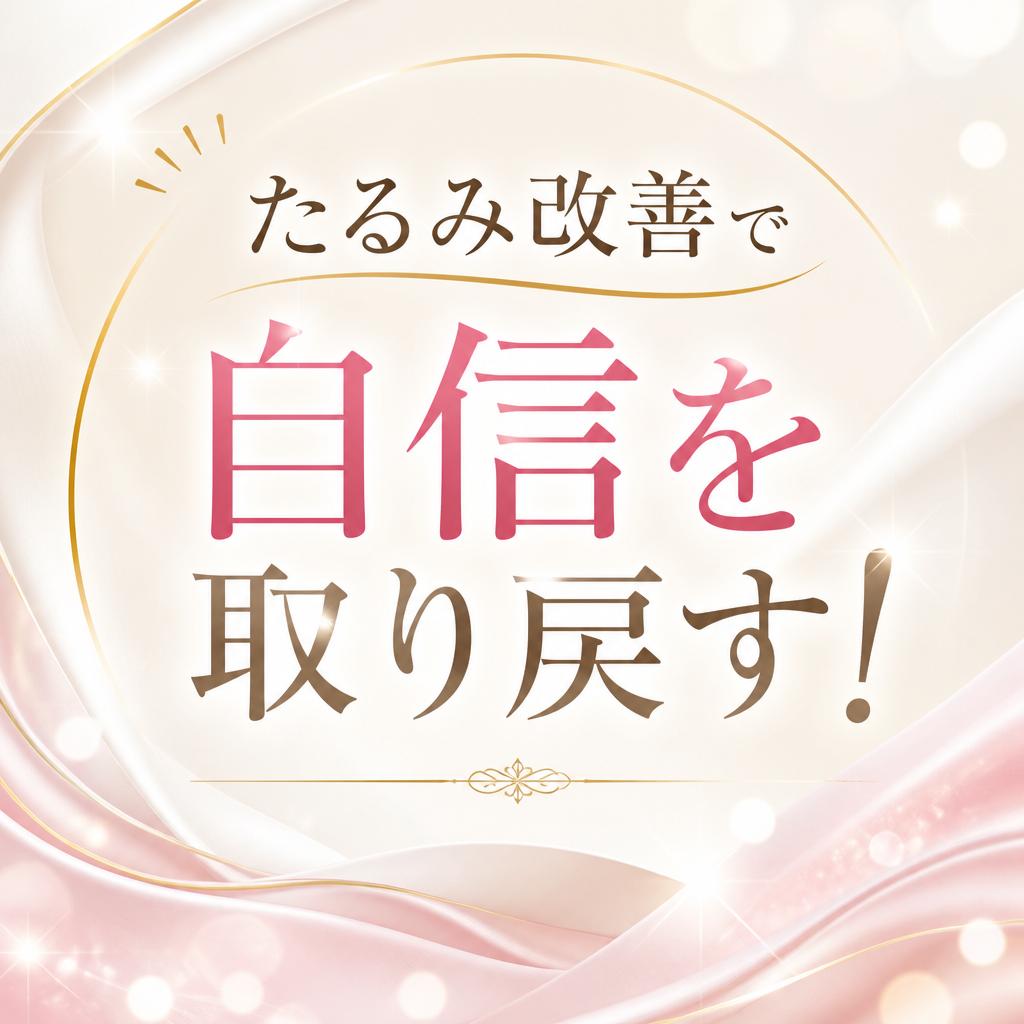 たるみ改善で自信を取り戻す！