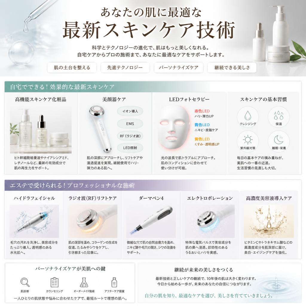最新のスキンケア技術